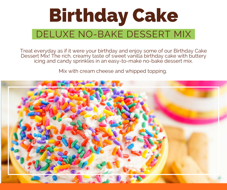 *NEW Birthday Cake DELUXE No-Bake Dessert Mix