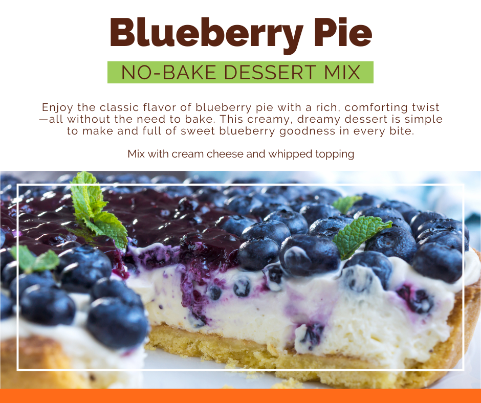 Blueberry Pie No-Bake Dessert Mix