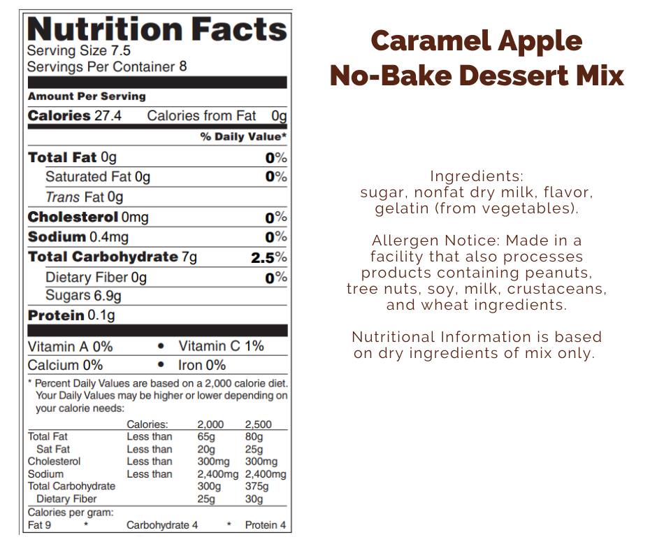 Caramel Apple No-Bake Dessert Mix