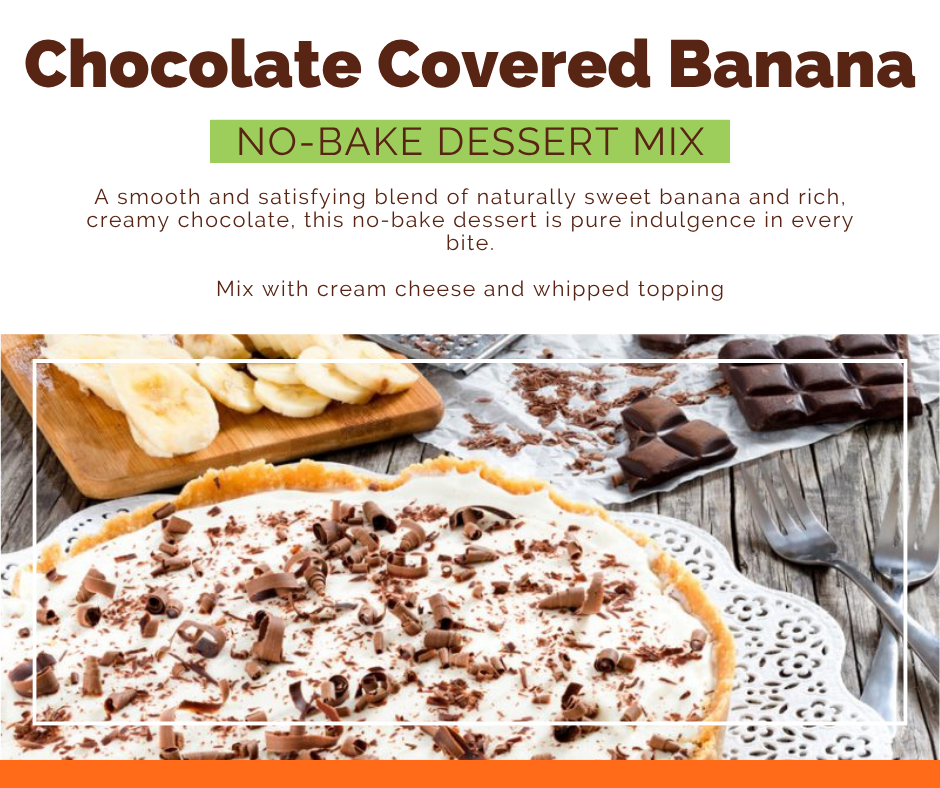 Chocolate Covered Banana No-Bake Dessert Mix