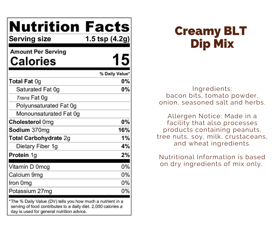 Creamy BLT Dip Mix