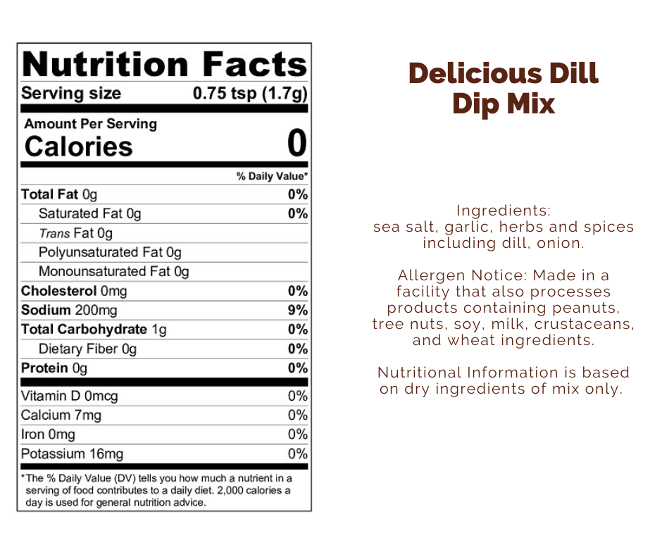 Delicious Dill Dip Mix