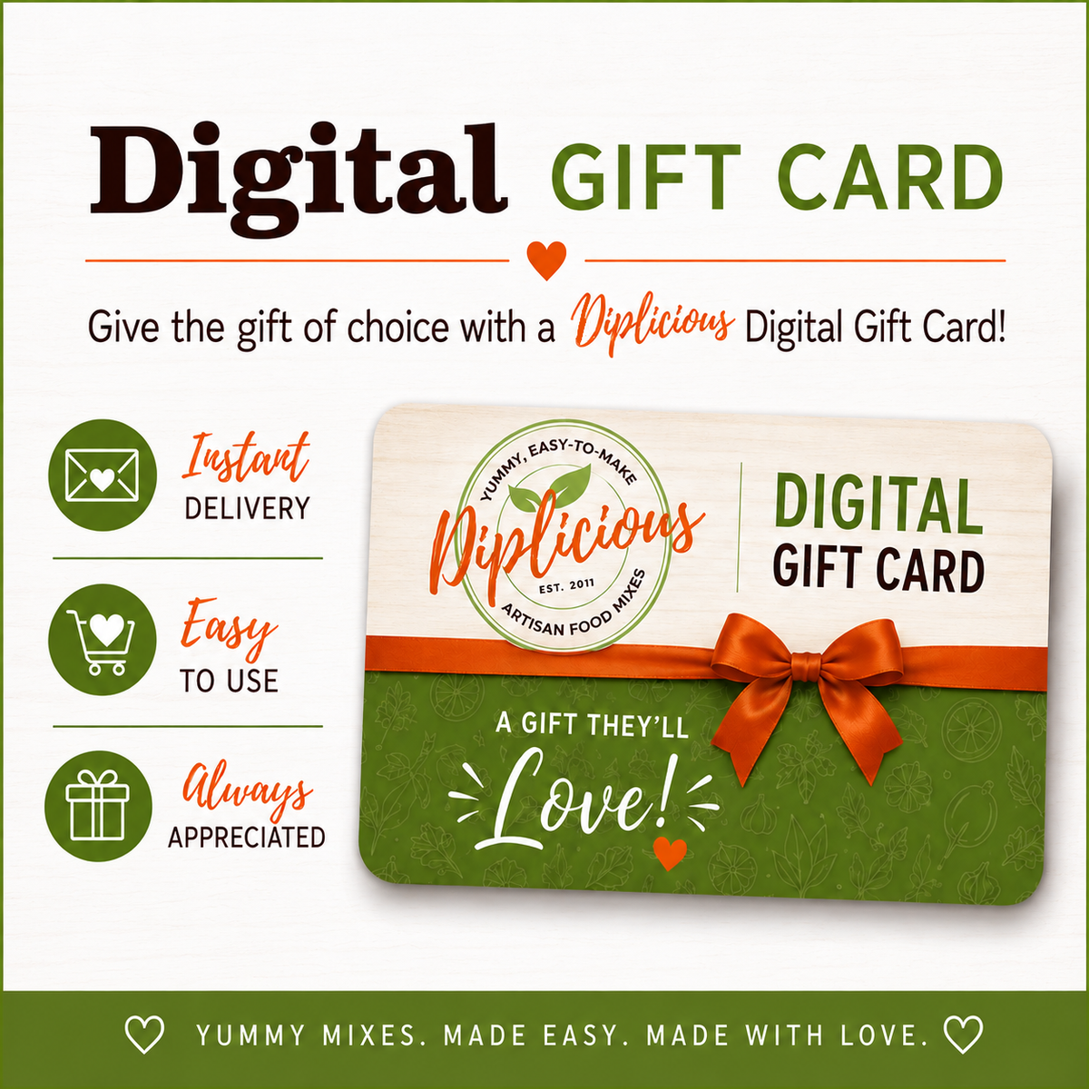 Diplicious Digital Gift Card