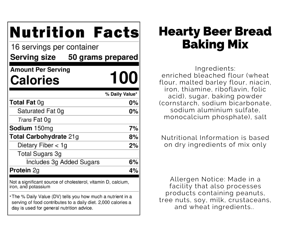 *NEW Hearty Beer Bread Baking Mix