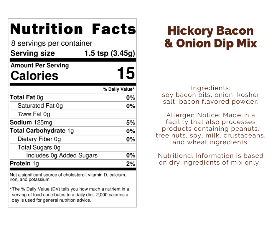 Hickory Bacon & Onion Dip Mix