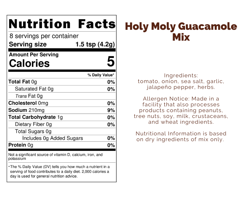 Holy Moly Guacamole Mix