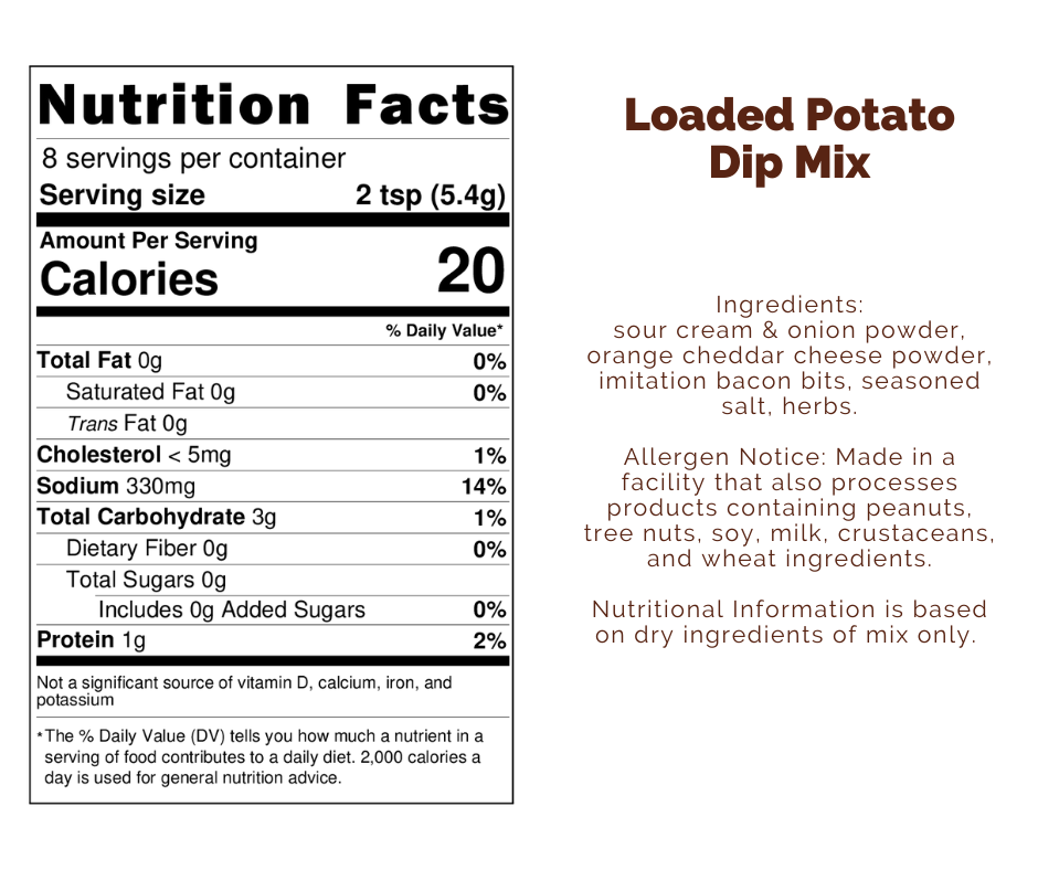 Loaded Potato Dip Mix
