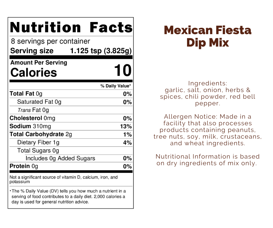 *NEW Mexican Fiesta Dip Mix