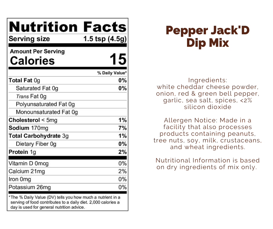 Pepper Jack'D Dip Mix