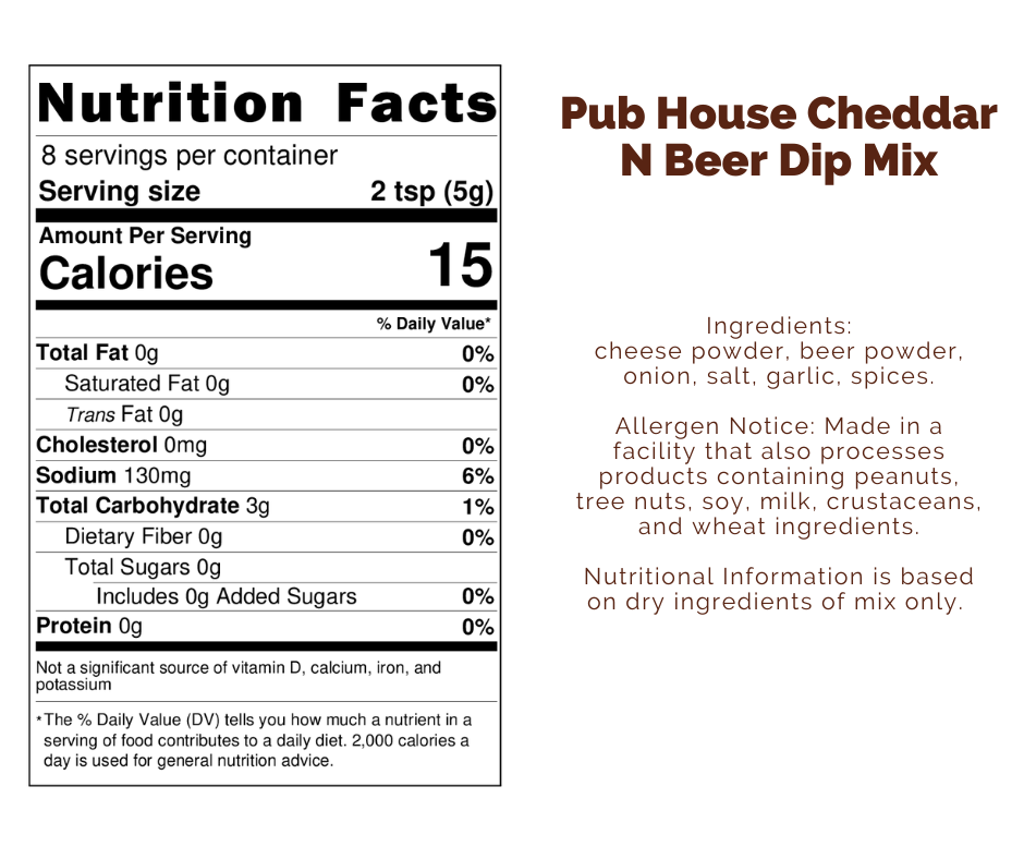 Pub House Cheddar N Beer Dip Mix