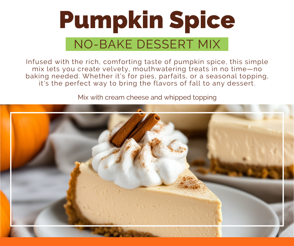 *NEW Pumpkin Spice No-Bake Dessert Mix