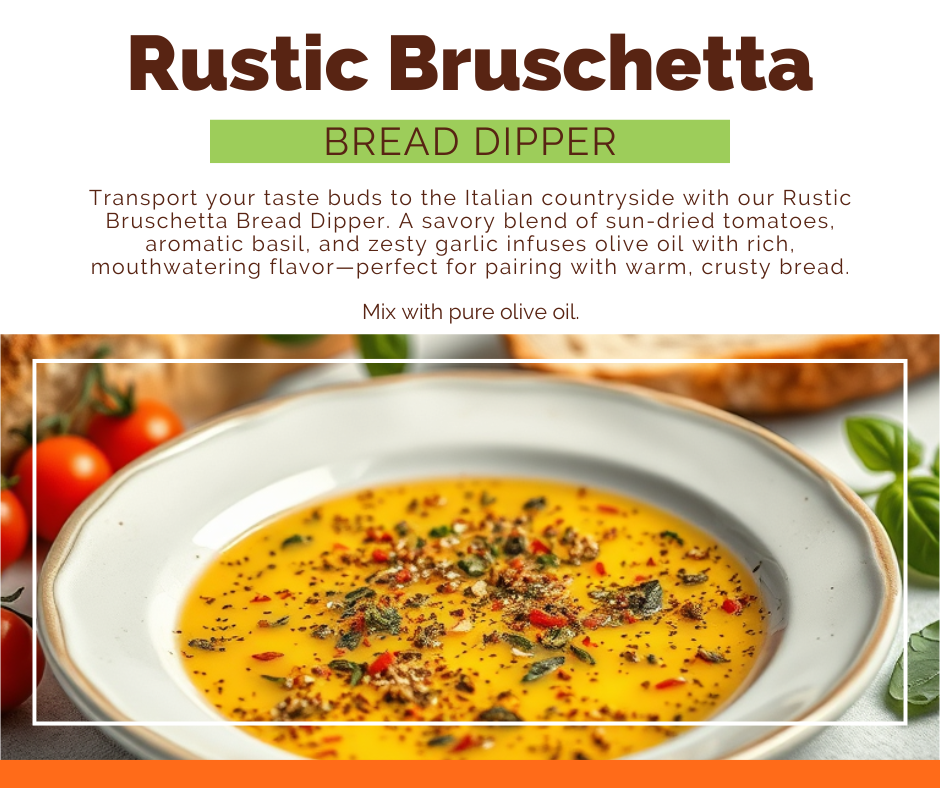 Rustic Bruschetta Bread Dipper