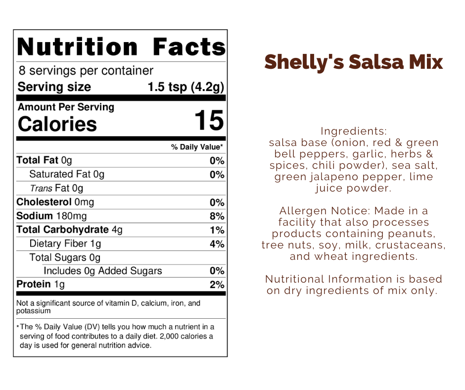 Shelly's Salsa Mix