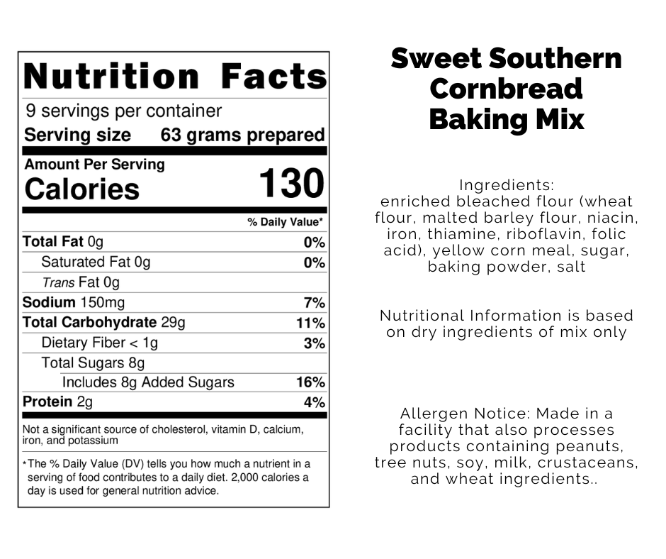 *NEW Sweet Southern Cornbread Baking Mix
