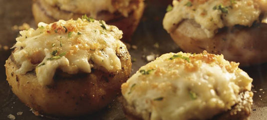 Pepper Jack'd Stuffed Mushrooms