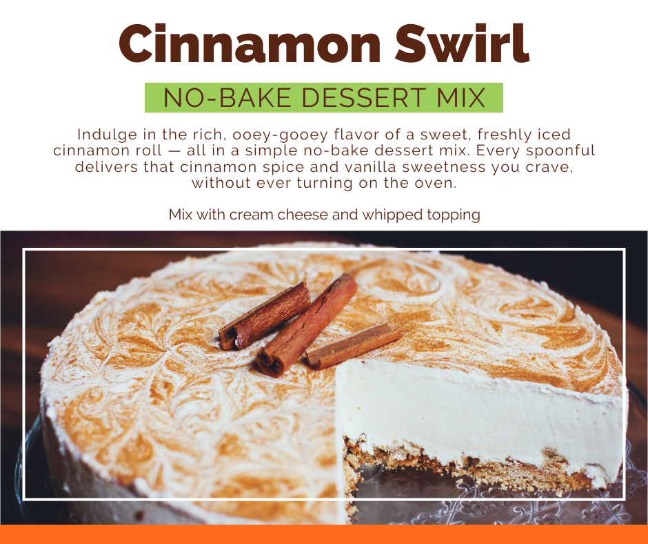 Cinnamon Swirl No-Bake Dessert Mix