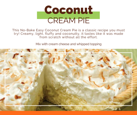 Coconut Cream Pie No-Bake Dessert Mix