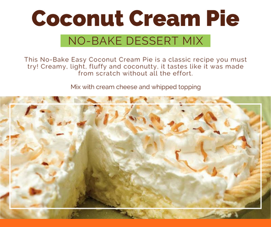 Coconut Cream Pie No-Bake Dessert Mix