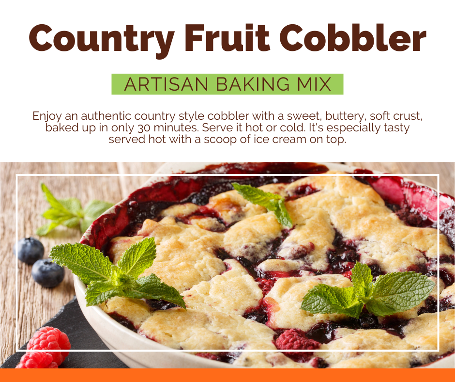 Country Fruit Cobbler Baking Mix