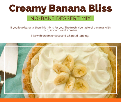 Creamy Banana Bliss No-Bake Dessert Mix