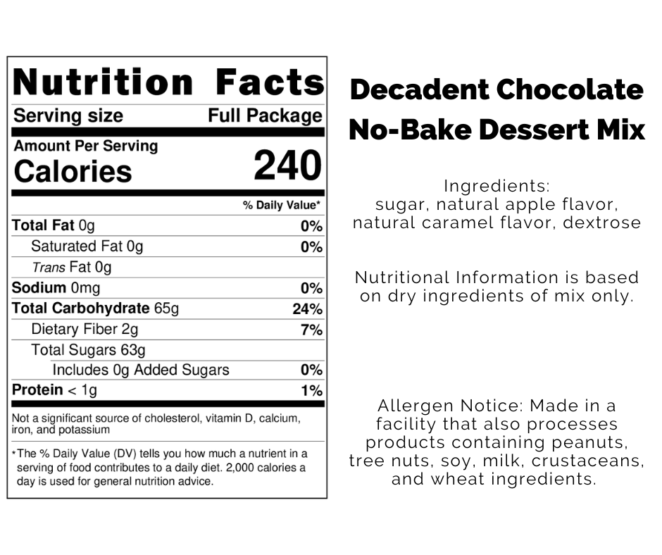 Decadent Chocolate No-Bake Dessert Mix