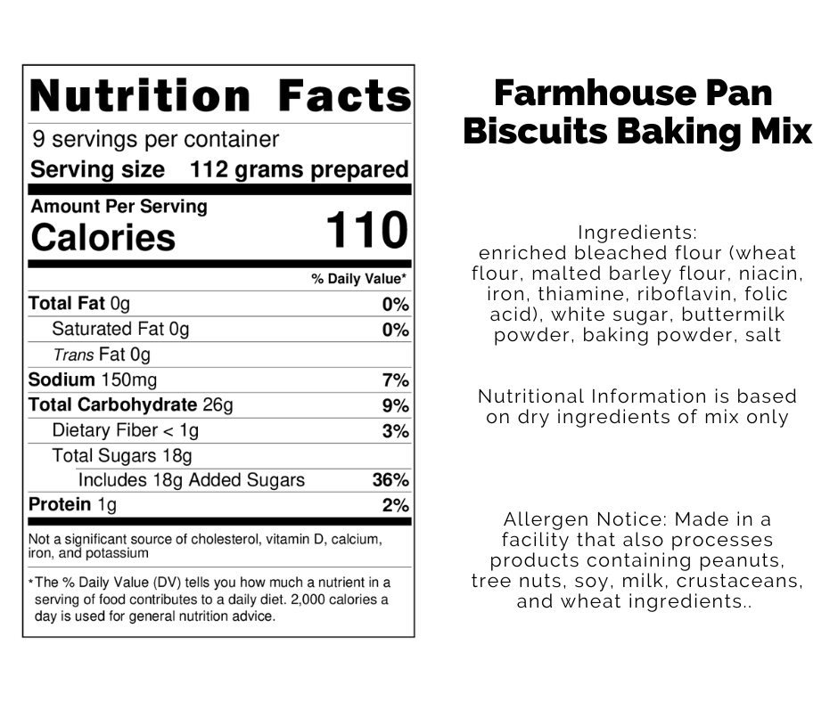 *NEW Farmhouse Pan Biscuits Baking Mix