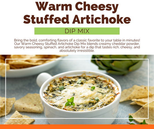 *NEW Warm Cheesy Stuffed Artichoke Dip Mix