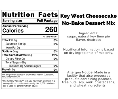 Key West Cheesecake No-Bake Dessert Mix