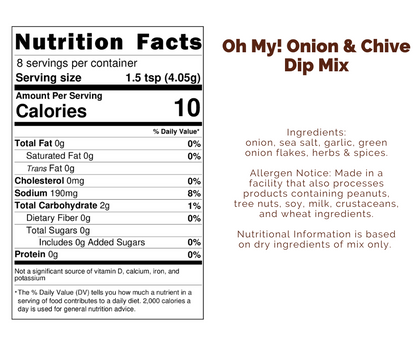 Oh My! Onion & Chive Dip Mix