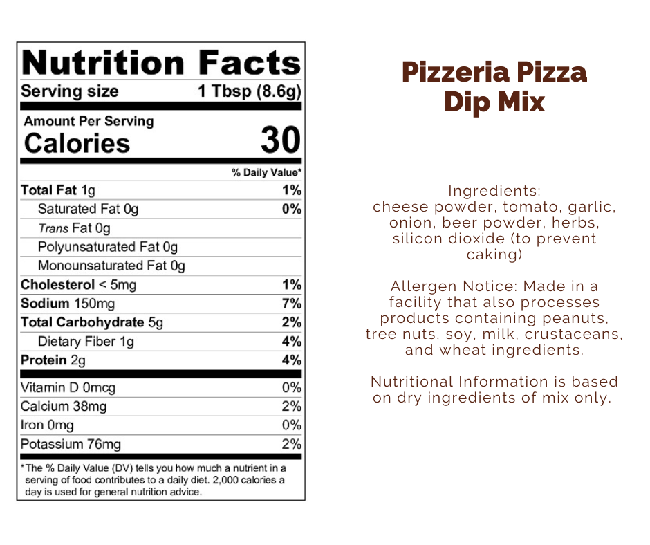 Pizzeria Pizza Dip Mix