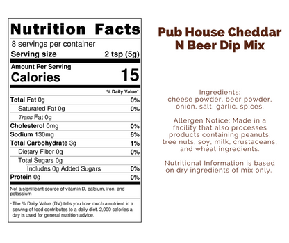 Pub House Cheddar N Beer Dip Mix