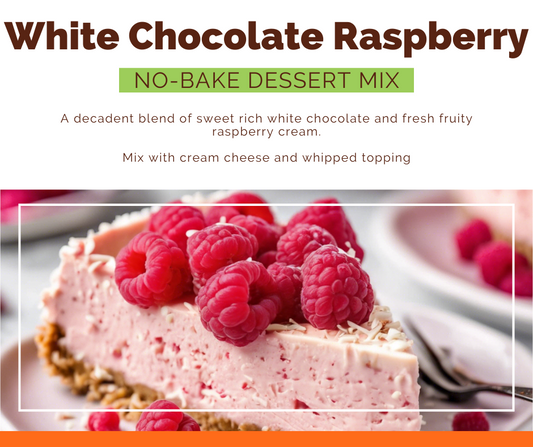 White Chocolate Raspberry No-Bake Dessert Mix